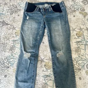 Old Navy Gently Used Side Panel Stretchy Maternity Jeans - Size 8